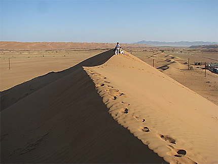 Au sommet d'une dune