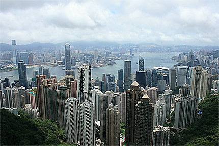 Vue panoramique de Hong-Kong 