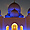 Mosquée d'Abu Dhabi la nuit