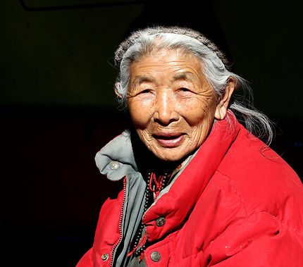 Portrait d'une tibétaine