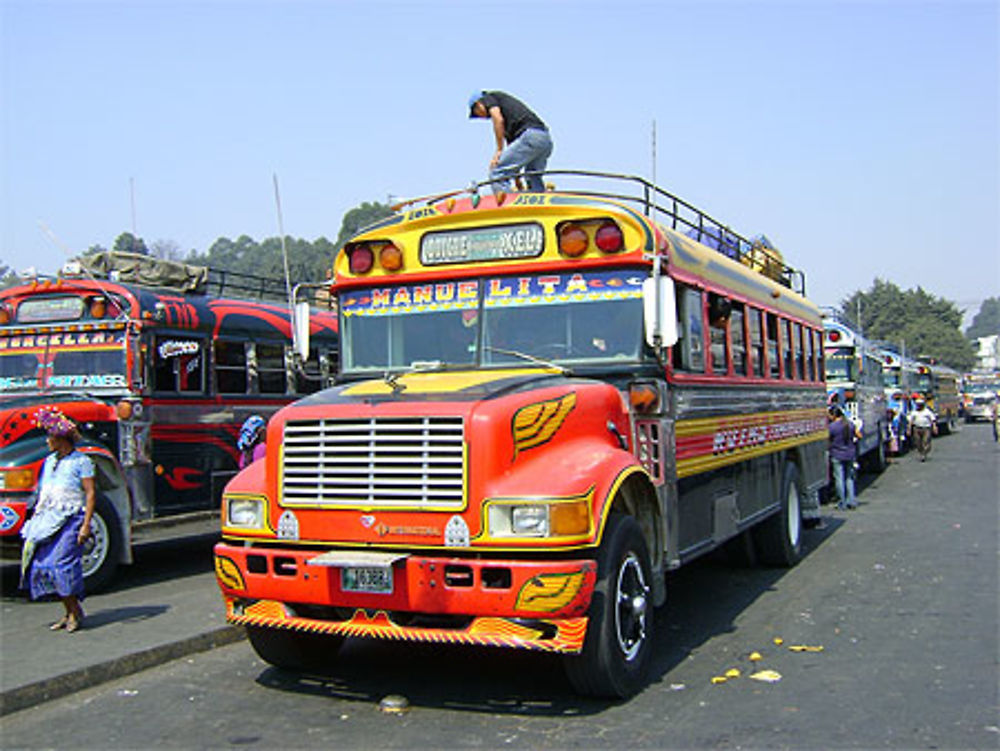 La gare routière de Xela