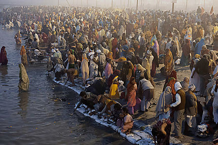 Kumbh Mela - 4 heures du matin - bain de foule 