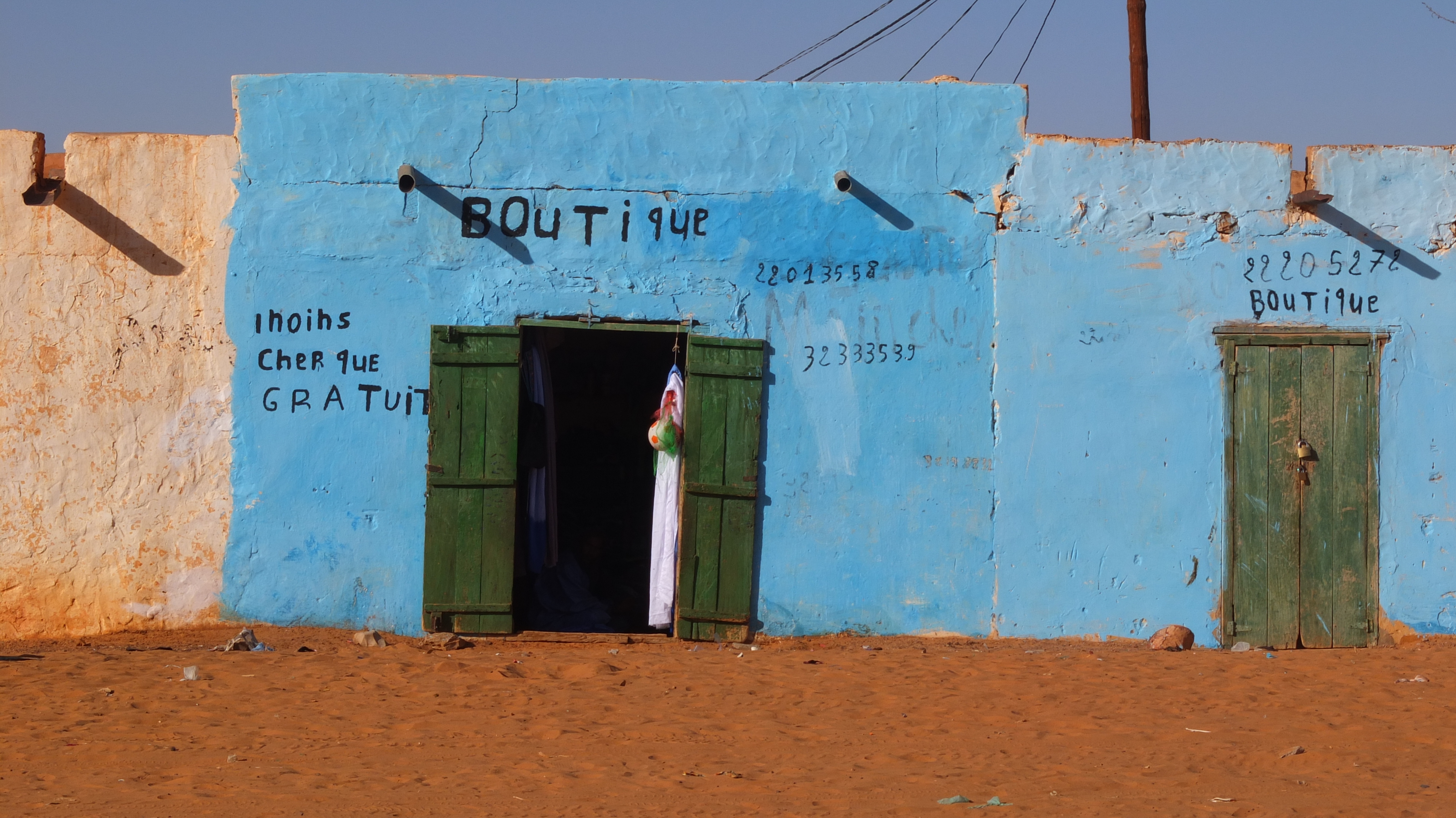 Boutique à Chinguetti en Mauritanie