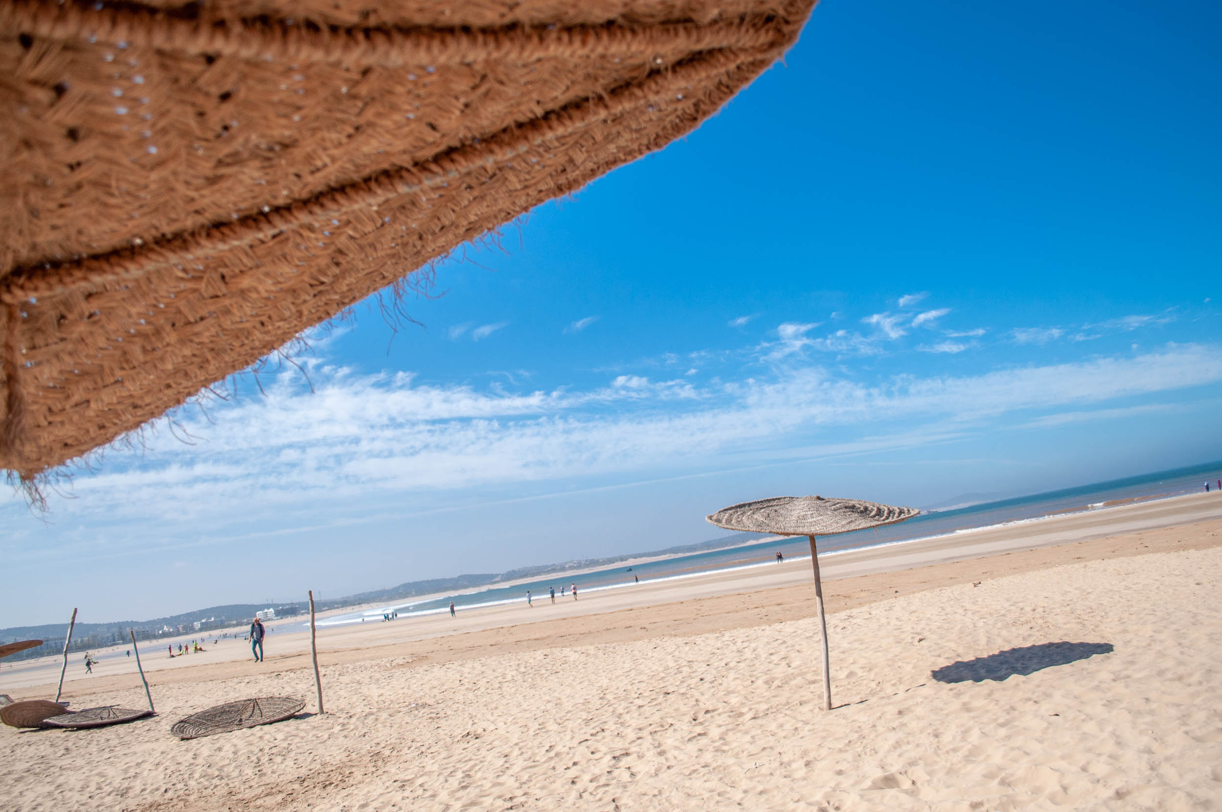 La plage à Essaouira, Maroc La plage à Essaouira, Maroc