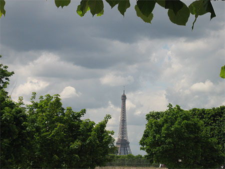 Tour Eiffel vue du Jardin des Tuilleries