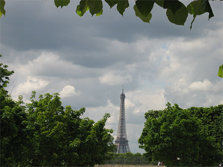 Tour Eiffel vue du Jardin des Tuilleries Tour Eiffel vue du Jardin des Tuilleries