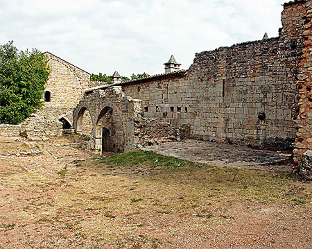 La partie en ruine de l'Abbaye 