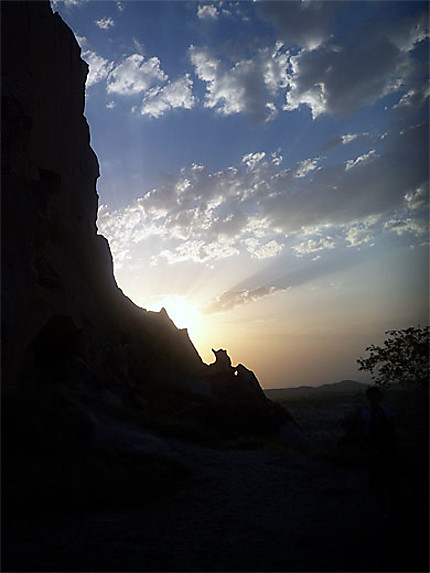 Couché de soleil en Cappadoce