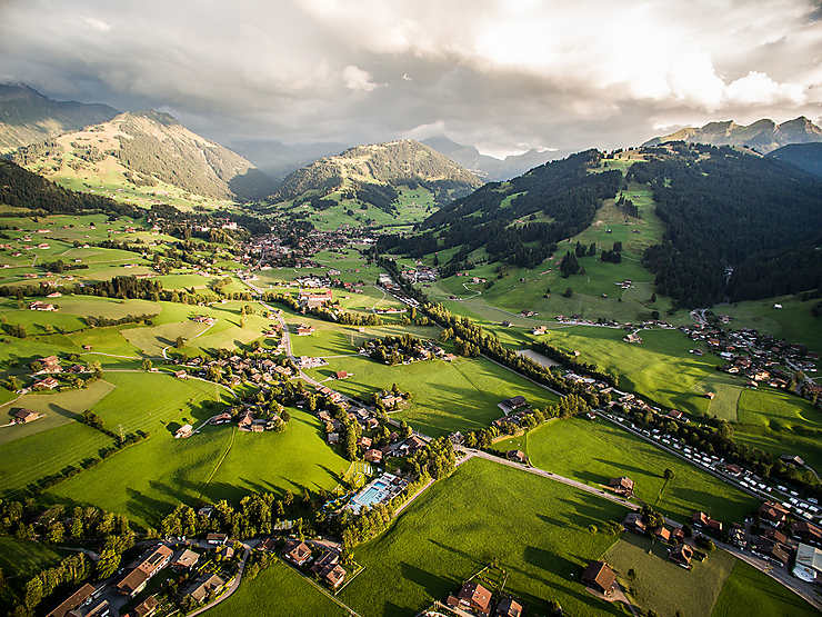 Les villages de Gstaad et Saanen