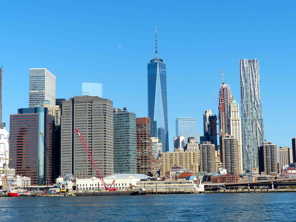 Vue du Pont de Brooklyn sur Manhattan