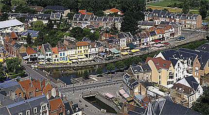 Quartier St-Leu vu depuis la cathédrale Notre-Dame, Amiens