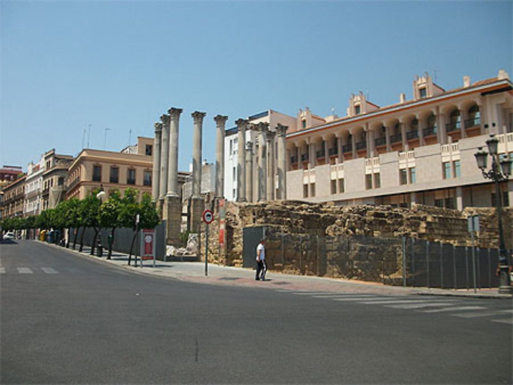 Colonnes romaines de la plaza Corredera à Cordoue