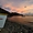 La plage des Anses d'Arlet au crépuscule