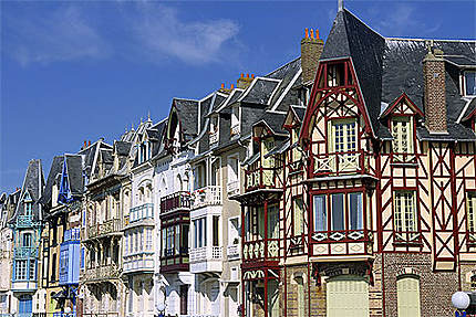Villas, front de mer, Mers-les-Bains