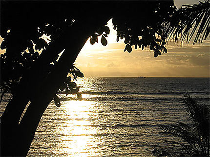 Coucher de soleil sur L'île Sainte Marie