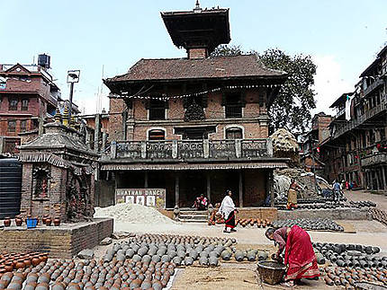 Quartier des potiers à Bhaktapur