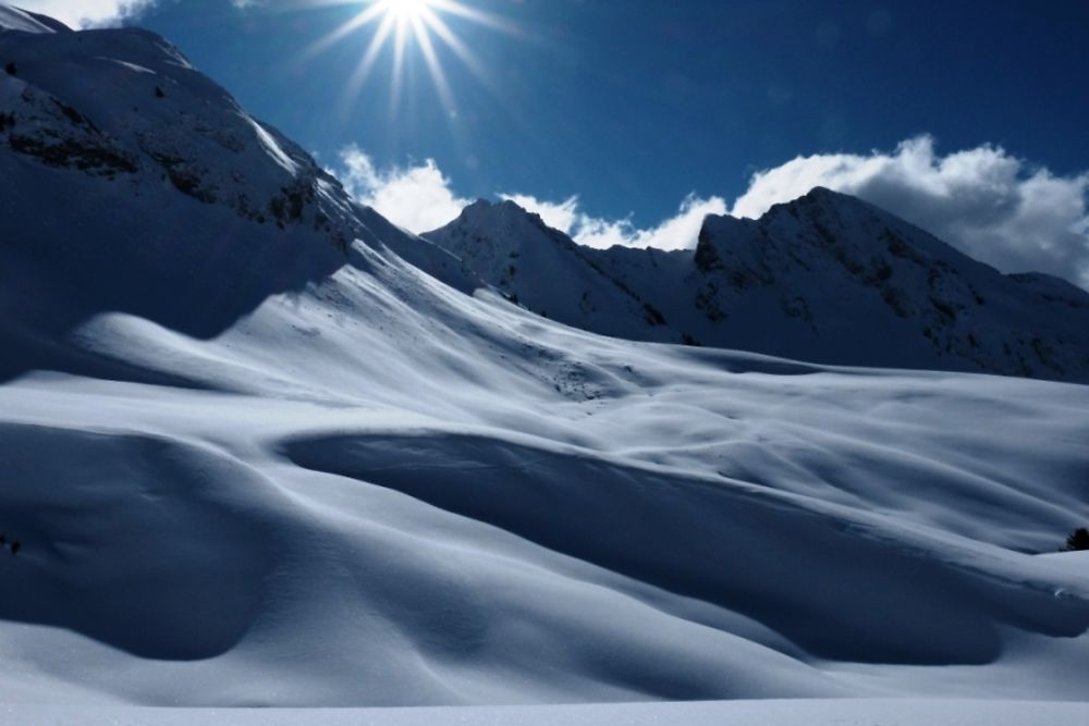 Randonnée à ski dans le massif des Bornes