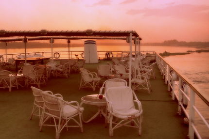 Début de soirée paisible sur le Nil