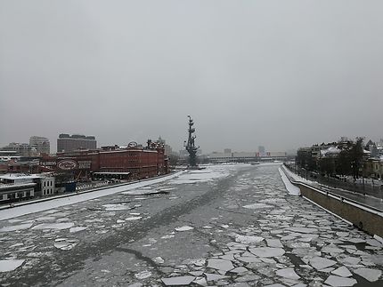 La Moscova gelée 