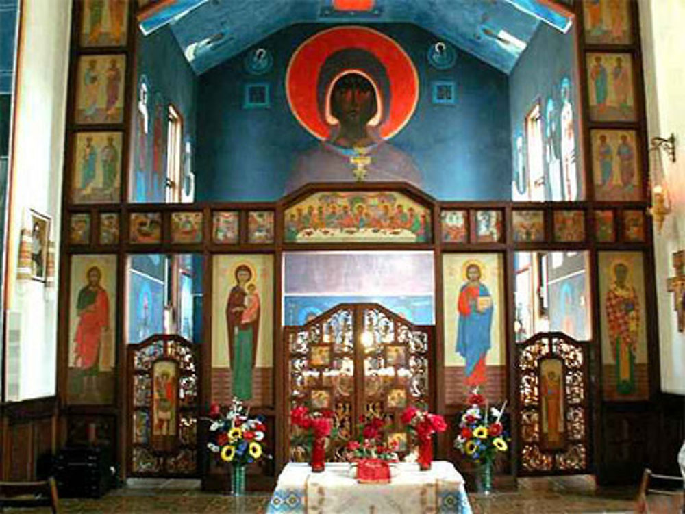 Lourdes - intérieur de la Chapelle Ukrainienne de Lourdes