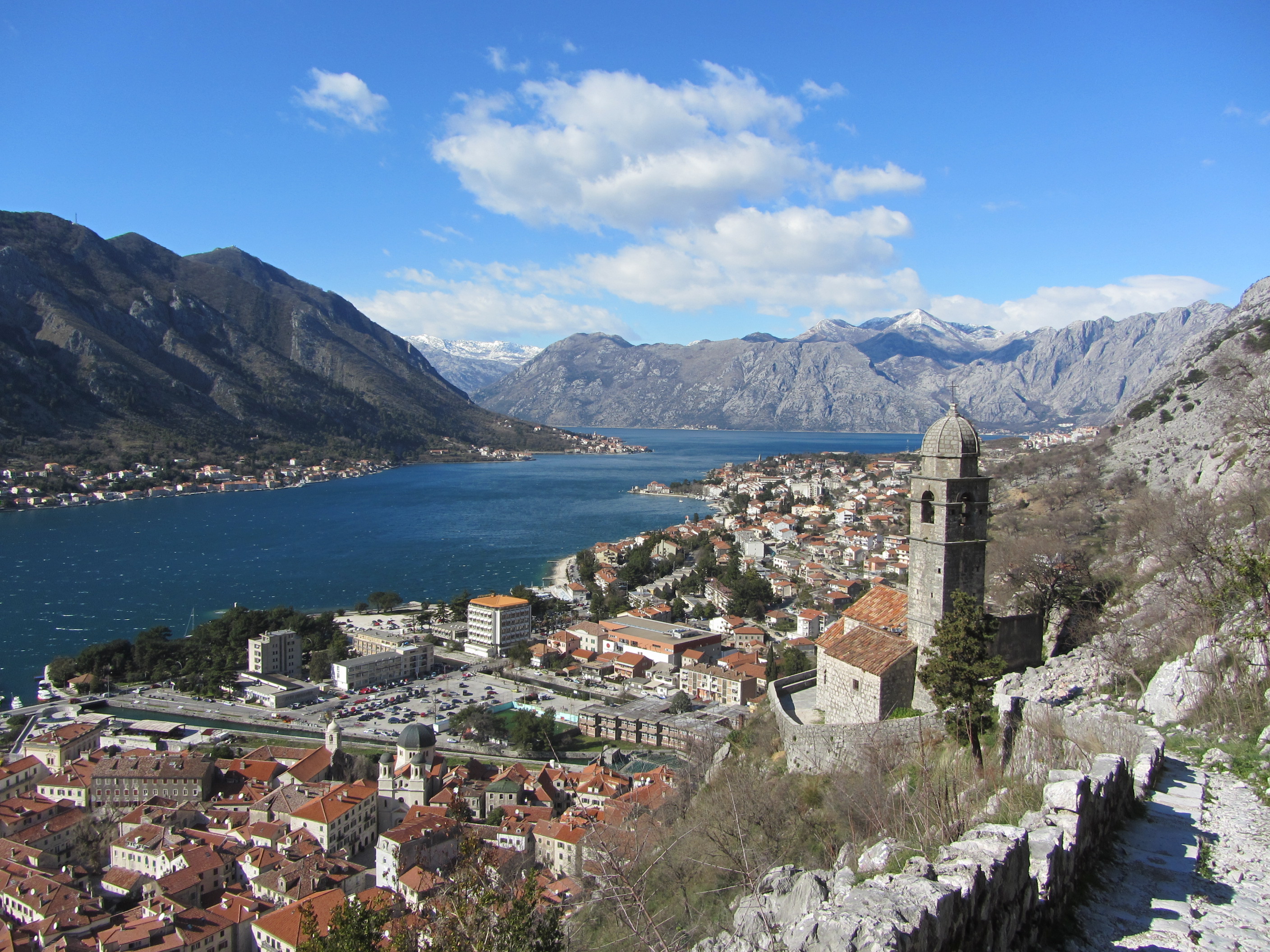 Vue sur la baie de Kotor