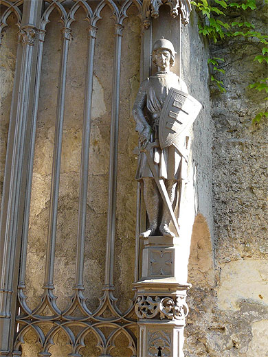 Le portail d'entrée, détail Le portail d'entrée, détail
