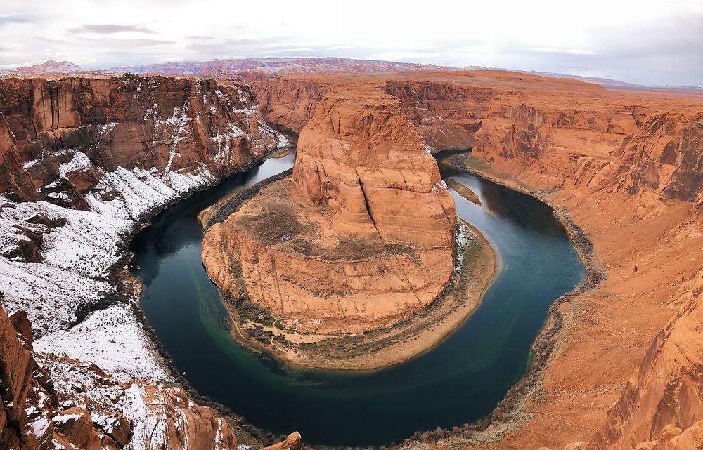 Horseshoe Bend sous la neige