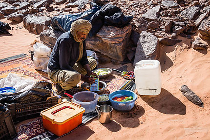 Tadrart - Cuisine de camping du désert