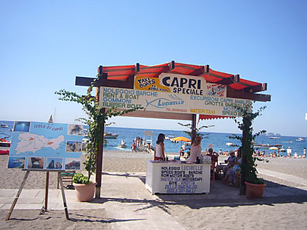 Départ pour Capri à Positano