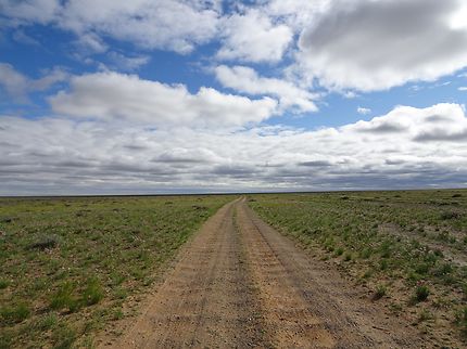 Country road en Mongolie
