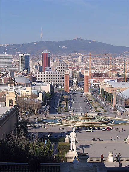 Vue depuis le Musée d'Art de Catalogne
