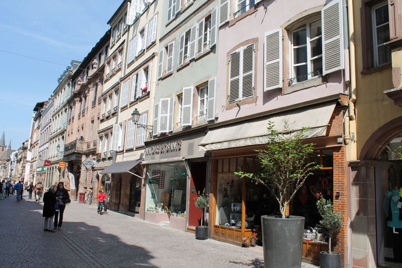 Grande rue piétonne de Strasbourg
