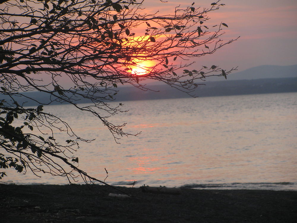 Coucher de soleil à St-Valier