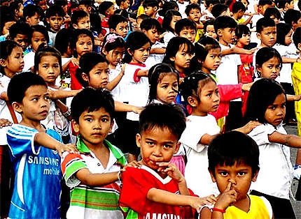 Enfants à Phnom Penh