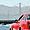 Golden Gate and american red car