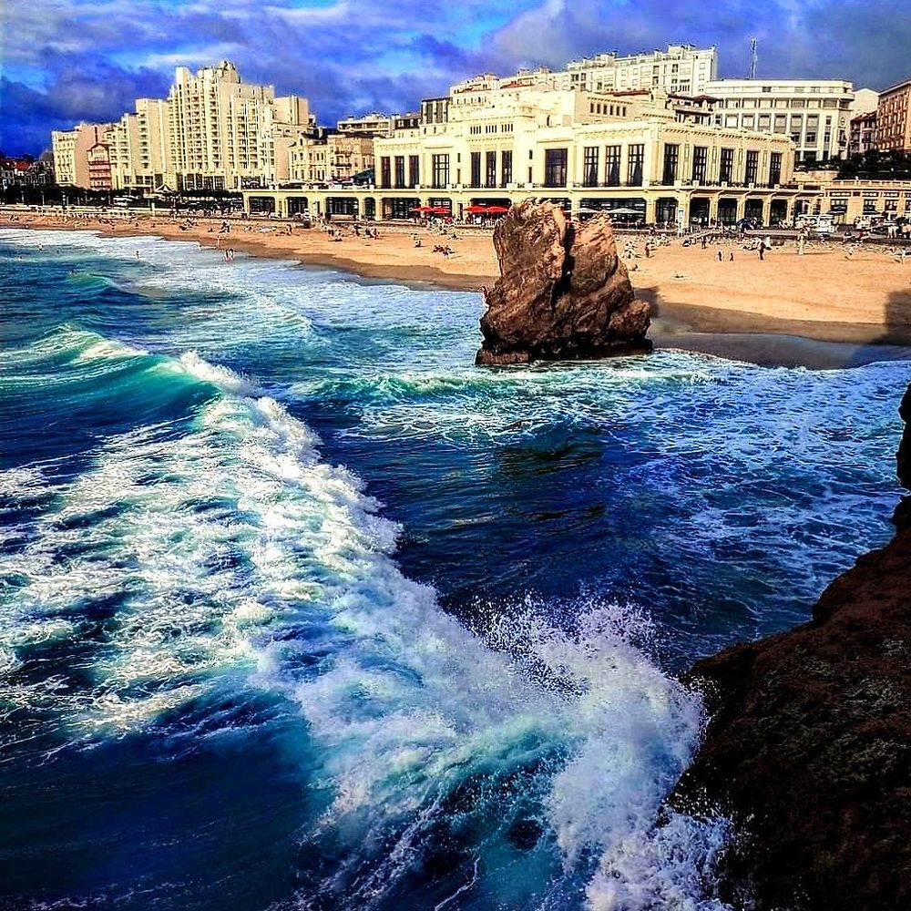 Biarritz en automne au mois d'août 