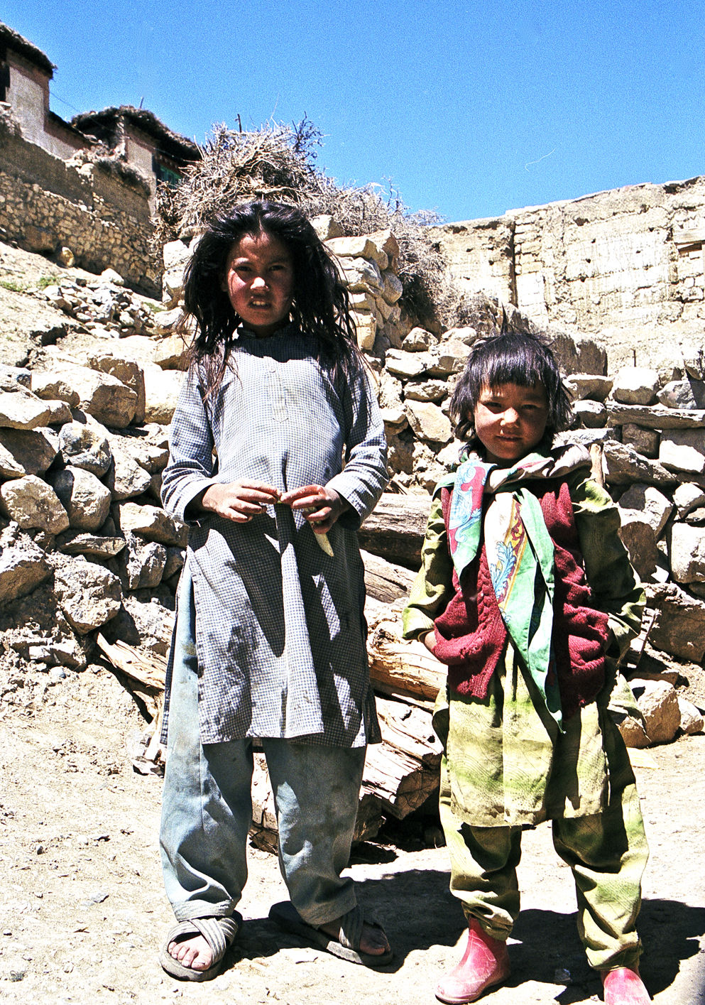 Enfants au village de Kibber