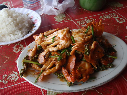 Crabe au poivre vert de Kampot