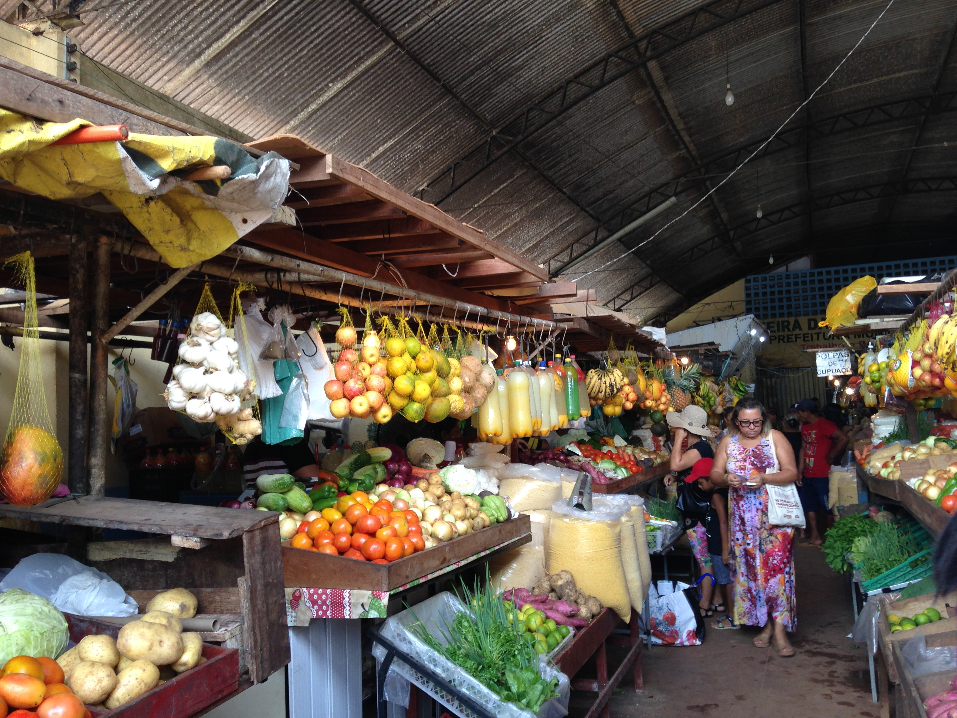 Marché à Macapa, Guyane