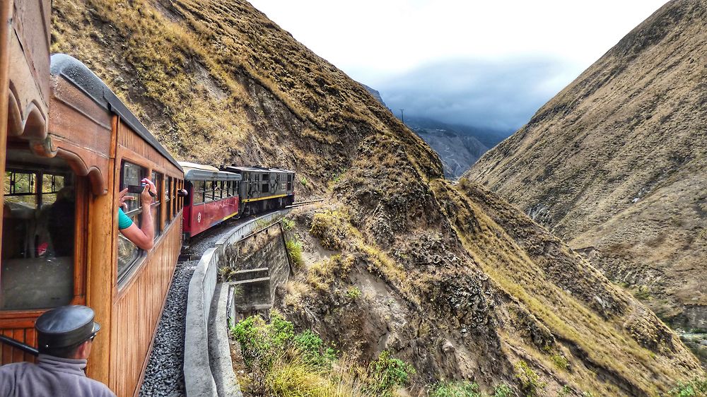 A bord du train des Andes