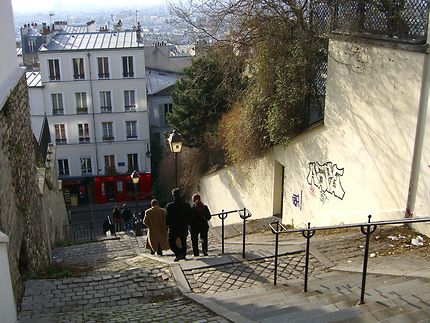 Montmartre - Les escaliers  de la Butte