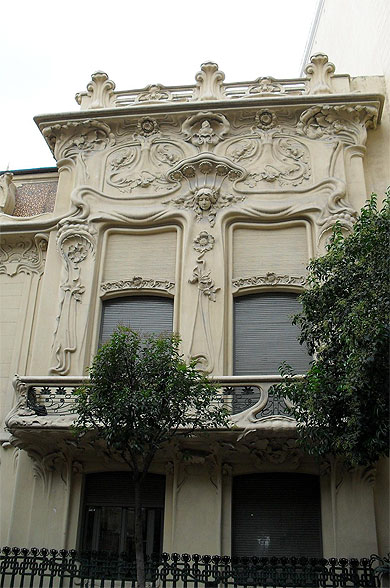 Immeuble Art Nouveau : détail Immeuble Art Nouveau : détail