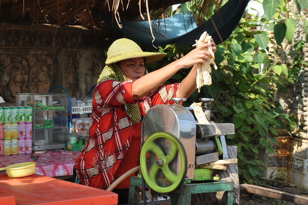 Femme au travail à Kompong Speu