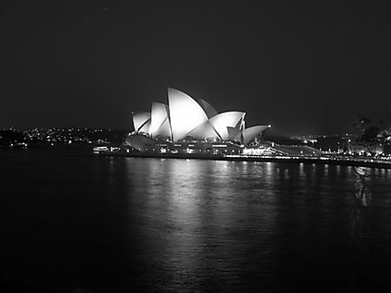 L'opéra de Sydney de nuit