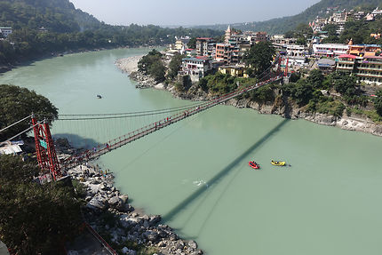 Laksshman Jula, un des ponts de Rishikesh