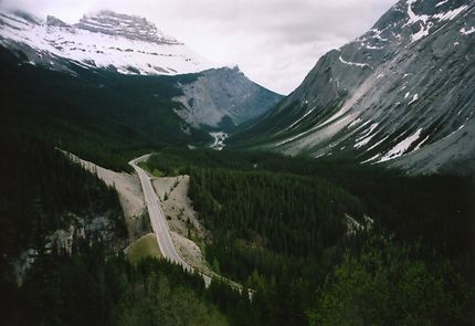 Route de Banff au Canada