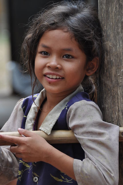 Portrait d'enfant à Kompong Chhnang