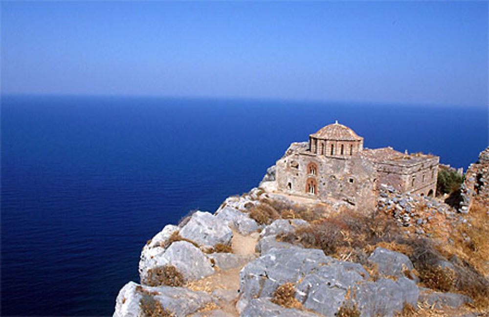 Agia Sofia surplombant la mer