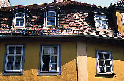 Le toit de la maison de Goethe