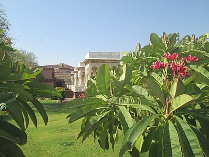 Le parc de la Forteresse de Mehrangarh